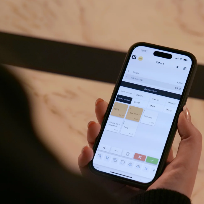 unTill Air op een iPhone